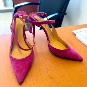 Christian louboutin pink suede pumps size 40 EUC
